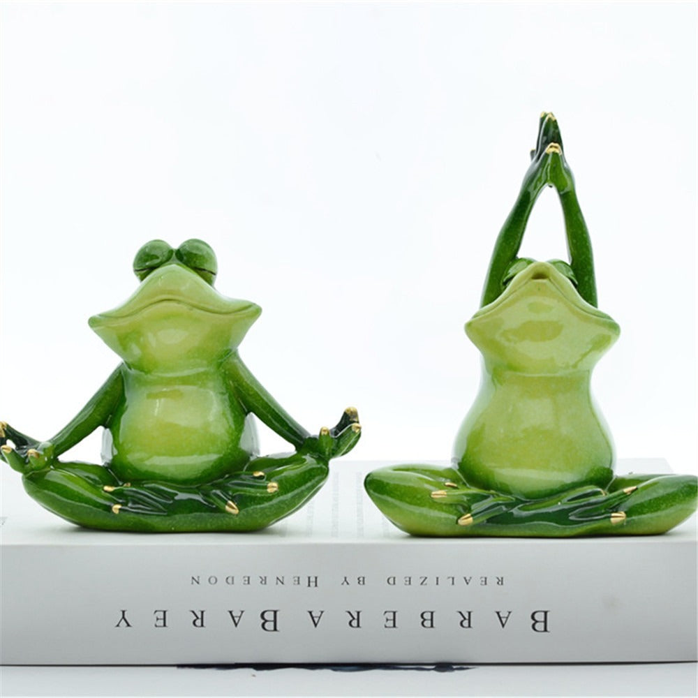 NamaStay Well mini frog ornaments