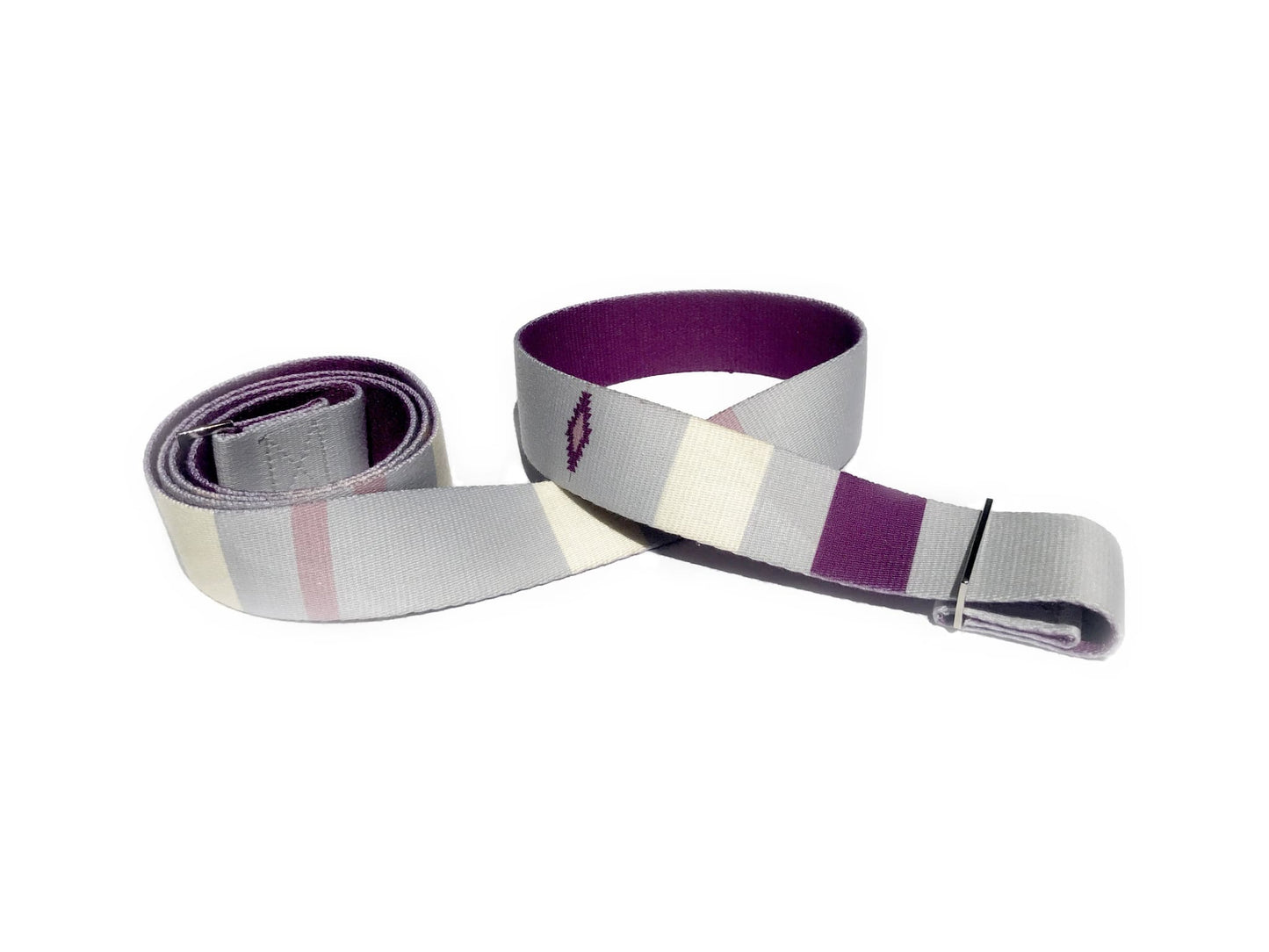 Yoga Strap | Stretching Strap | Metal Buckles | Grey | Yune Yoga | The