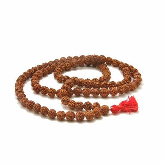 Well Rudraksha Natural Beads Mala - 108 Beads