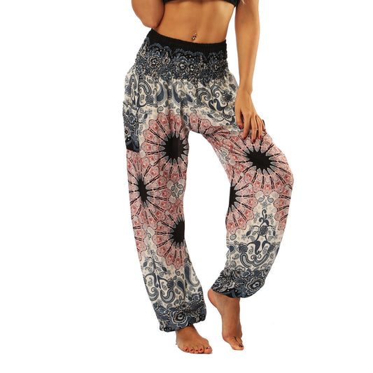 Women's Harem Pants, High Waist Yoga Trousers with Pockets