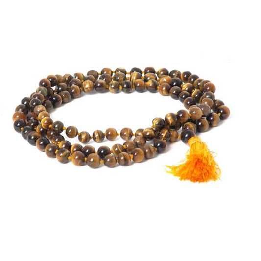 Well Mala Beads - Tiger Eye - 108  Beads